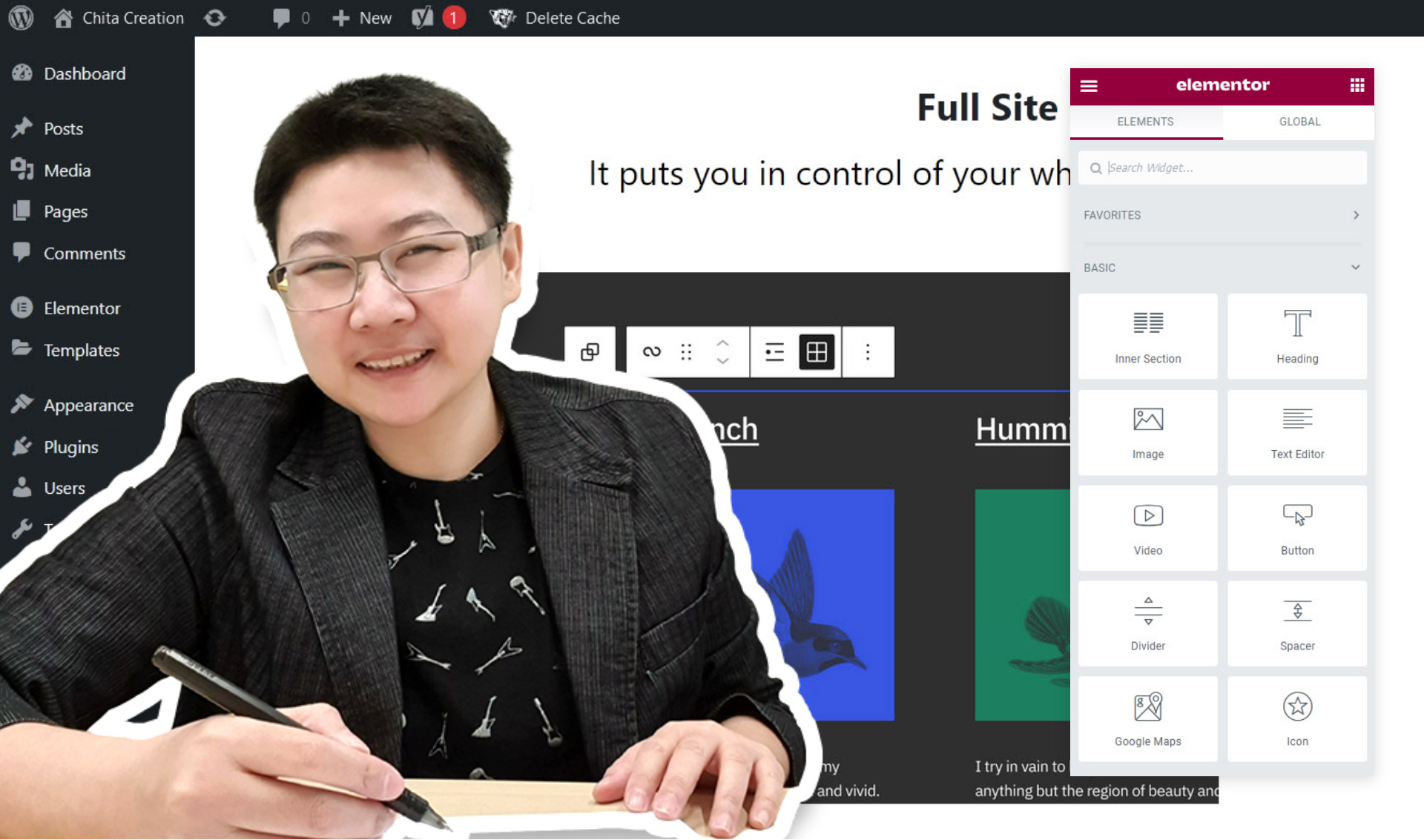 wordpress-elementor-course-and-workshop-yuikanchita-varitthianon